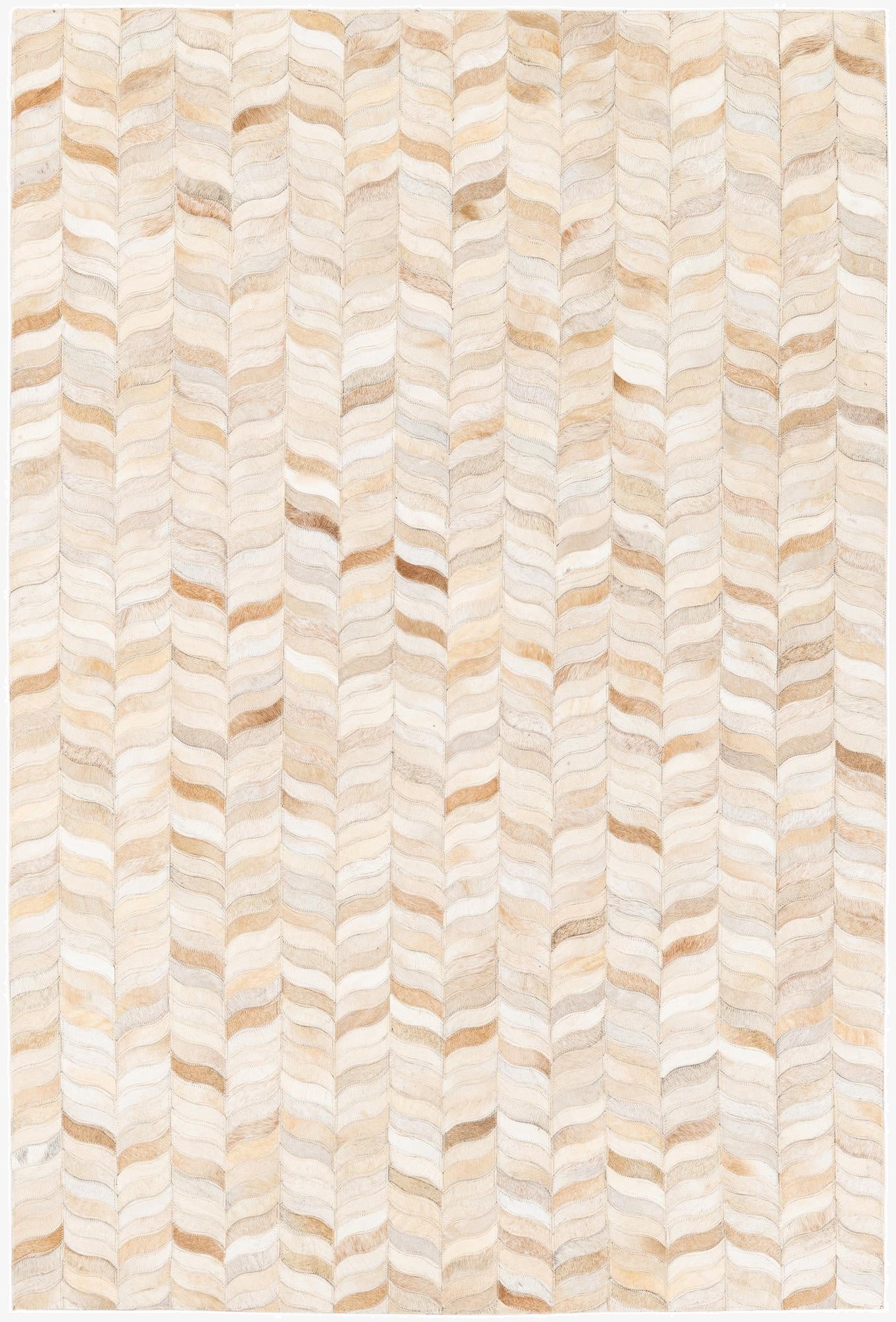 3' 11 x 5' 10 Cowhide Stocks Rug