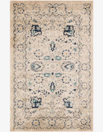 Beige Dahlia Rug