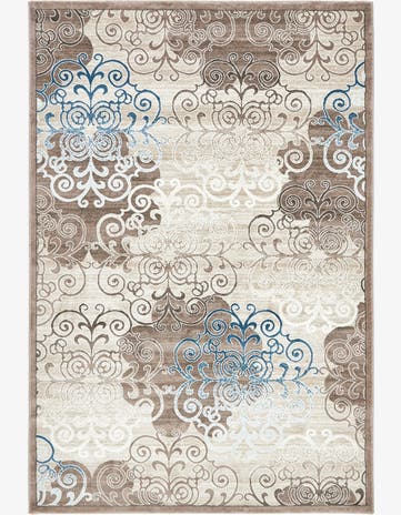 6' 7 x 9' 10 Damask Rug