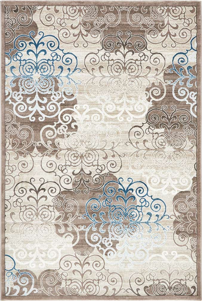 6' 7 x 9' 10 Damask Rug