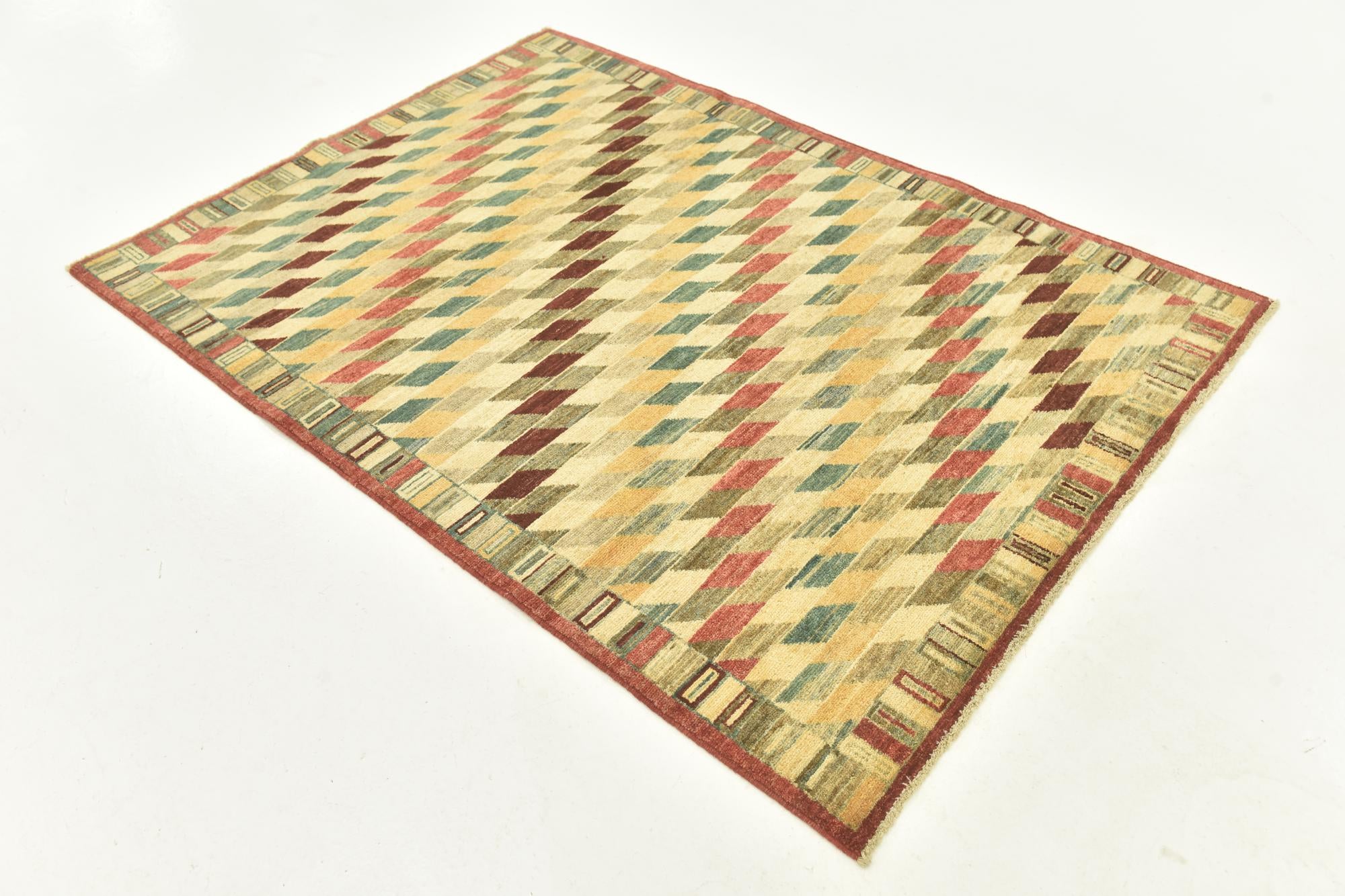 4' 1 x 5' 9 Hand Knotted Darya Oriental Rug