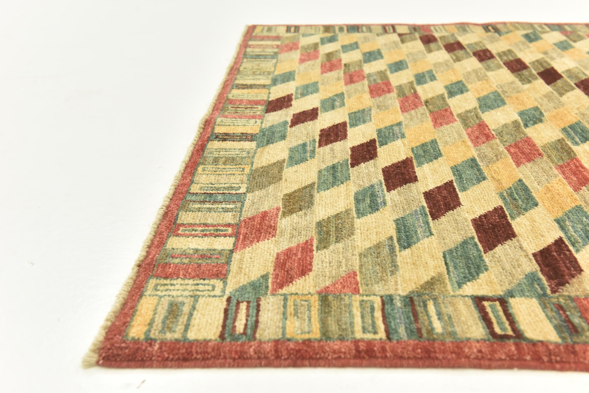 4' 1 x 5' 9 Hand Knotted Darya Oriental Rug