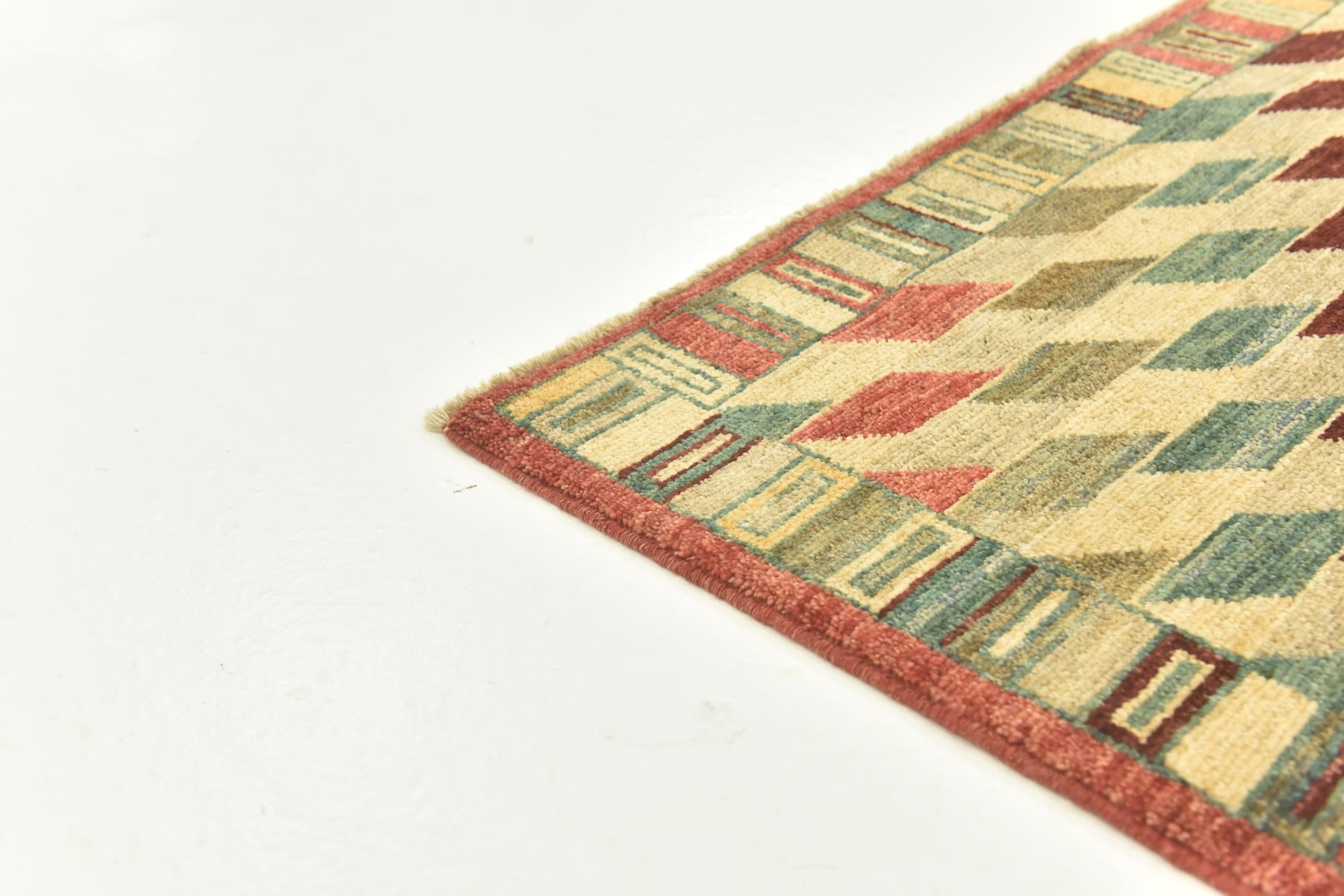 4' 1 x 5' 9 Hand Knotted Darya Oriental Rug