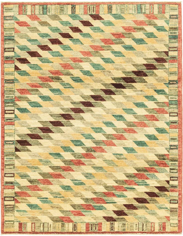 Detail image of 4' 1 x 5' 9 Hand Knotted Darya Oriental Rug