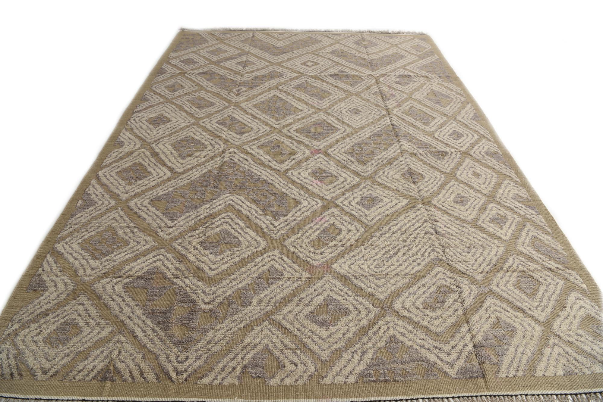 9' x 12' 8 Hand Knotted Darya Wool Rug