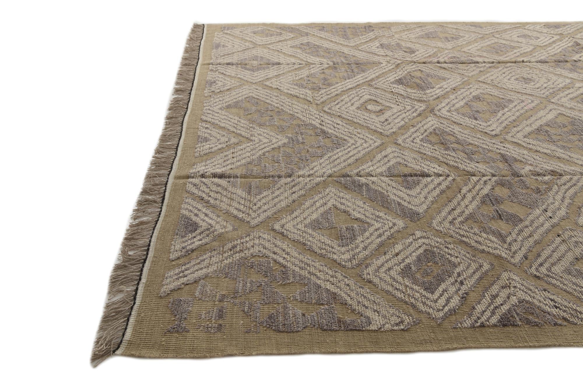 9' x 12' 8 Hand Knotted Darya Wool Rug