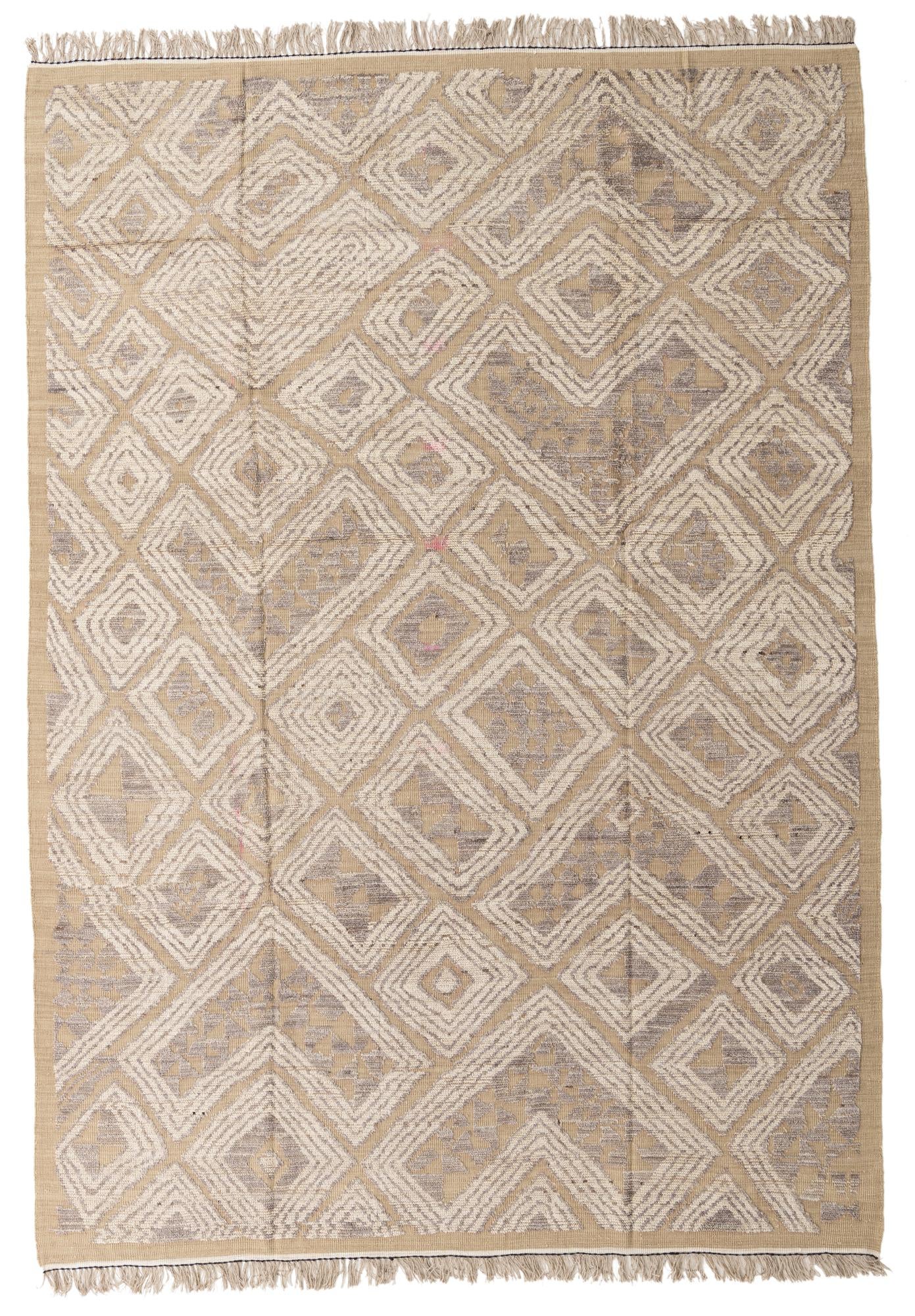 9' x 12' 8 Hand Knotted Darya Wool Rug