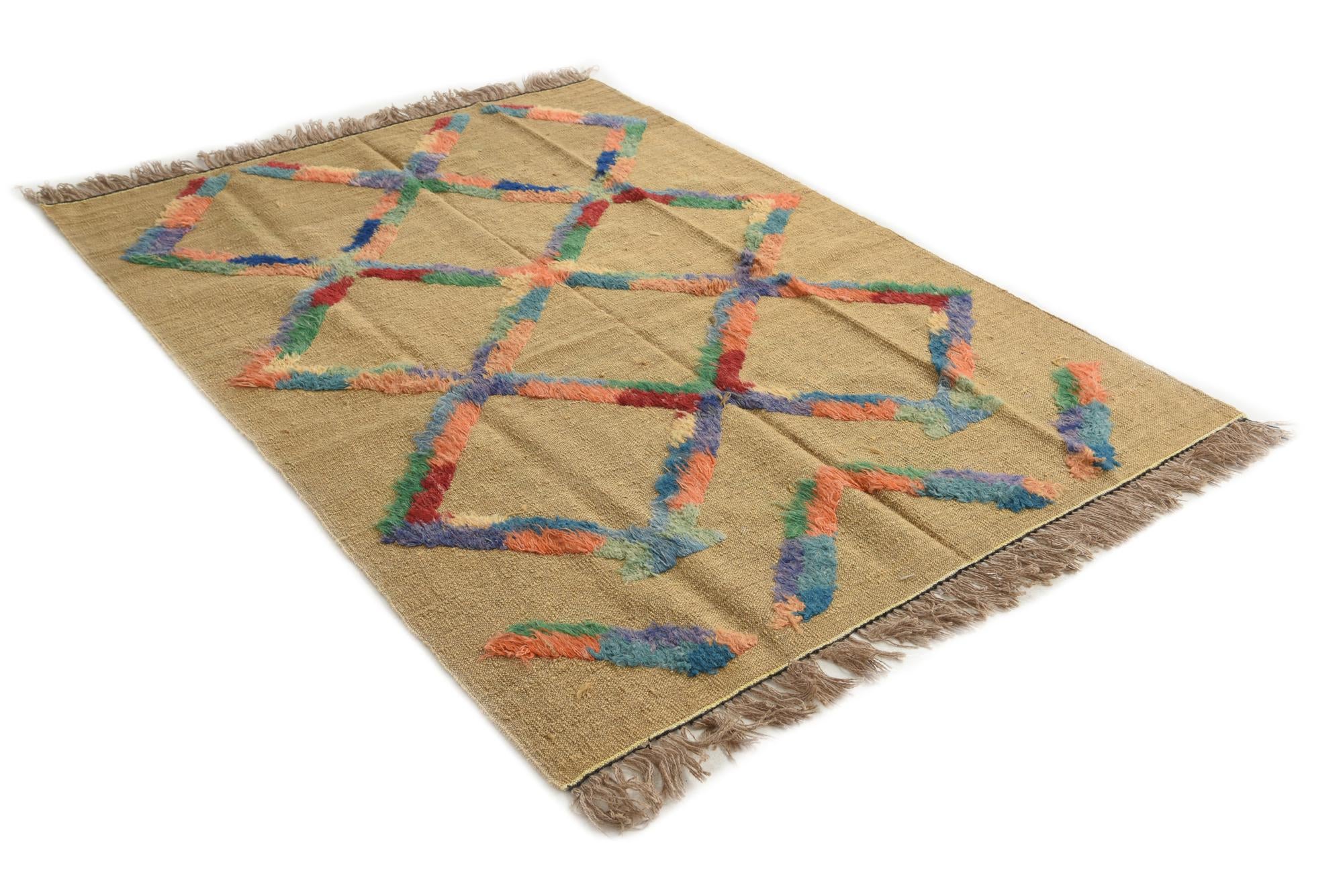 5' x 6' 9 Hand Knotted Darya Wool Rug