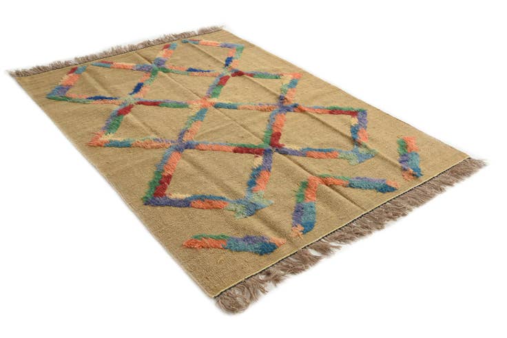 Detail image of 5' x 6' 9 Hand Knotted Darya Wool Rug