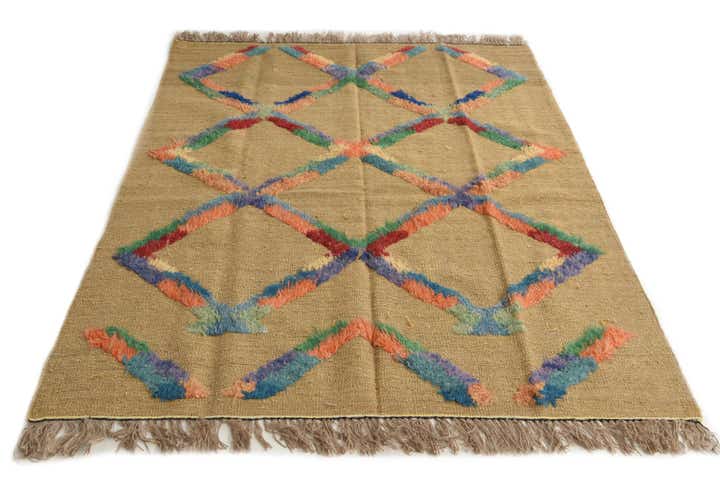 5' x 6' 9 Hand Knotted Darya Wool Rug
