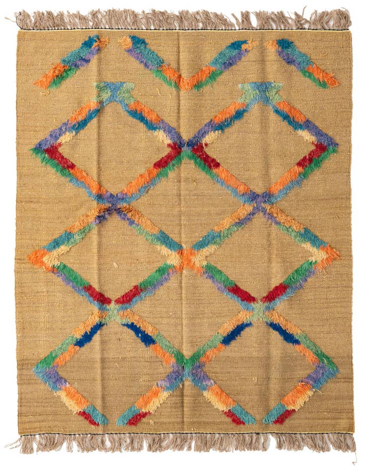 Detail image of 5' x 6' 9 Hand Knotted Darya Wool Rug