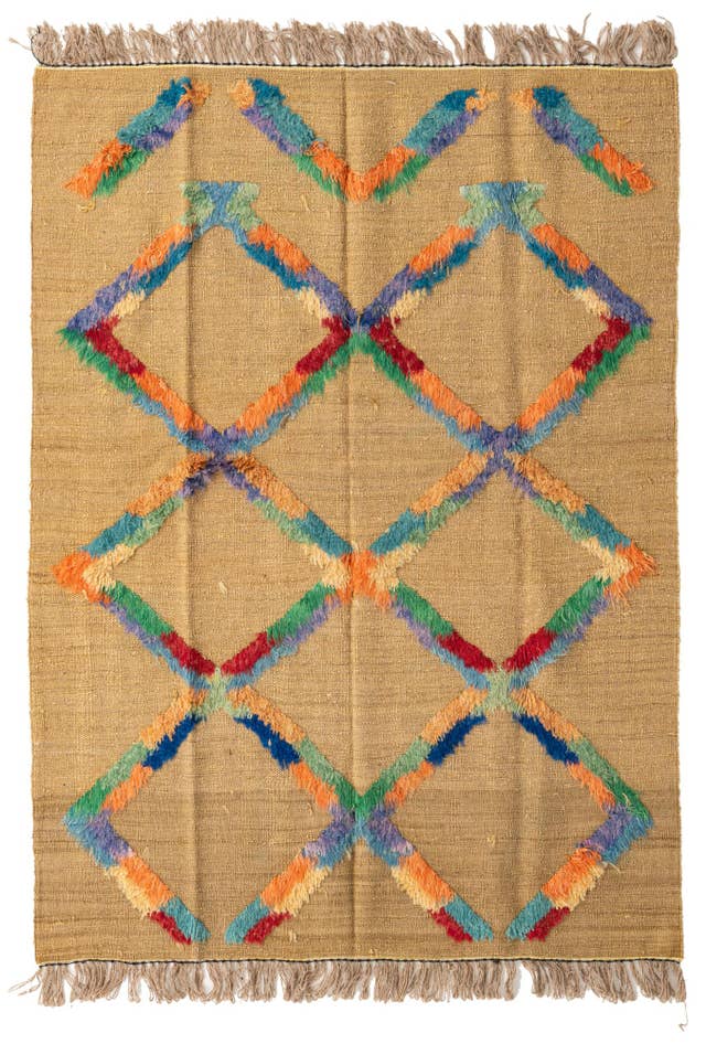Detail image of 5' x 6' 9 Hand Knotted Darya Wool Rug