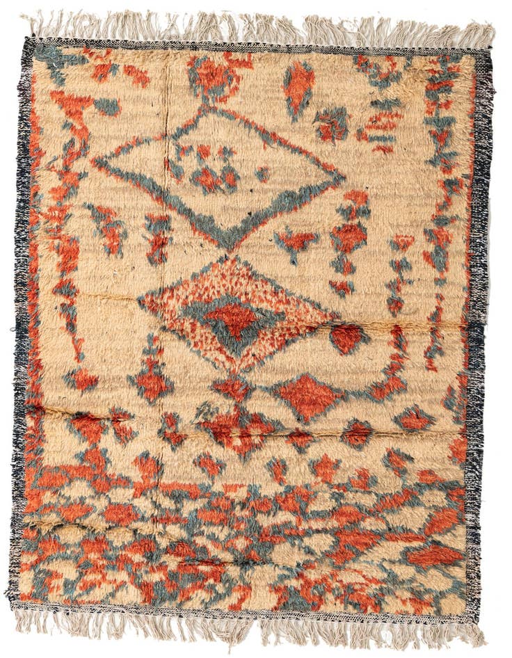 Detail image of 5' 2 x 8' 1 Hand Knotted Darya Wool Rug
