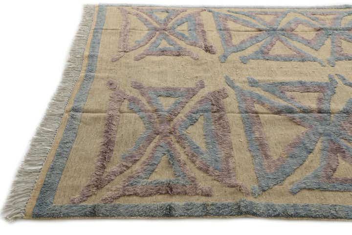 8' x 10' 5 Hand Knotted Darya Wool Rug