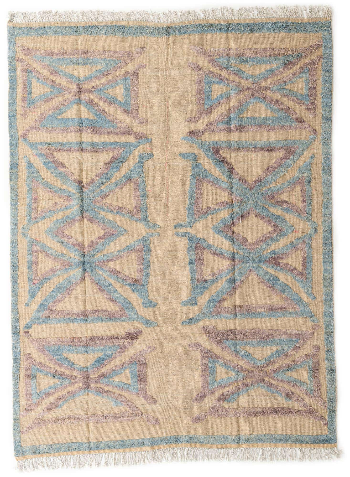 8' x 10' 5 Hand Knotted Darya Wool Rug