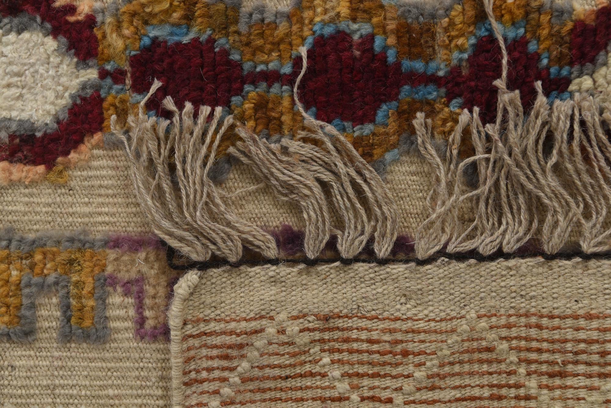 9' x 12' 6 Hand Knotted Darya Wool Rug