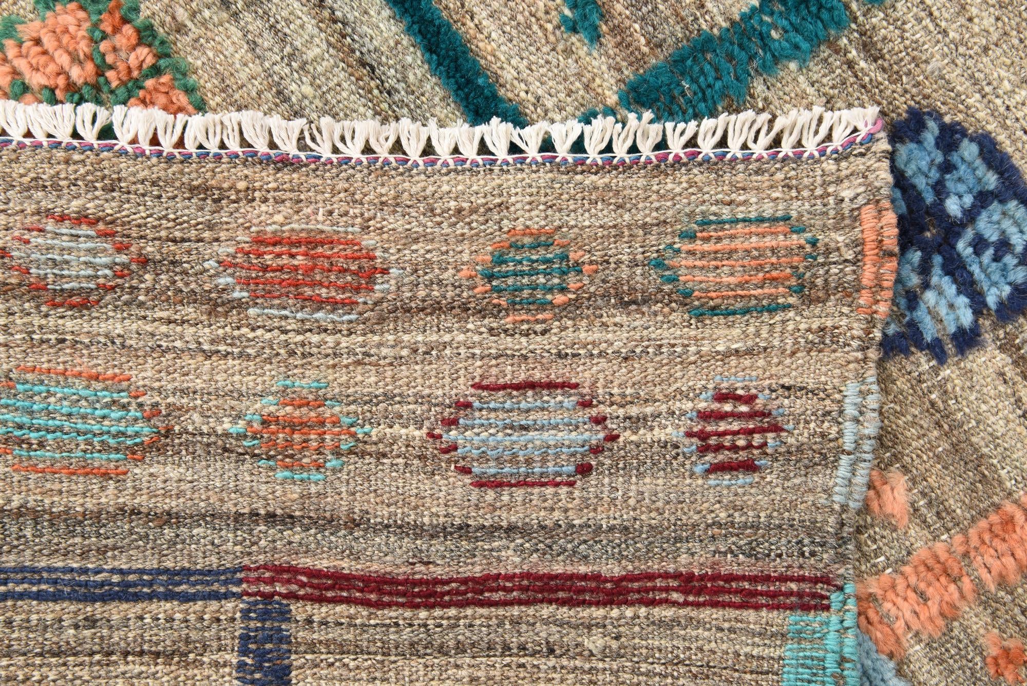 4' 2 x 6' 10 Hand Knotted Darya Wool Rug