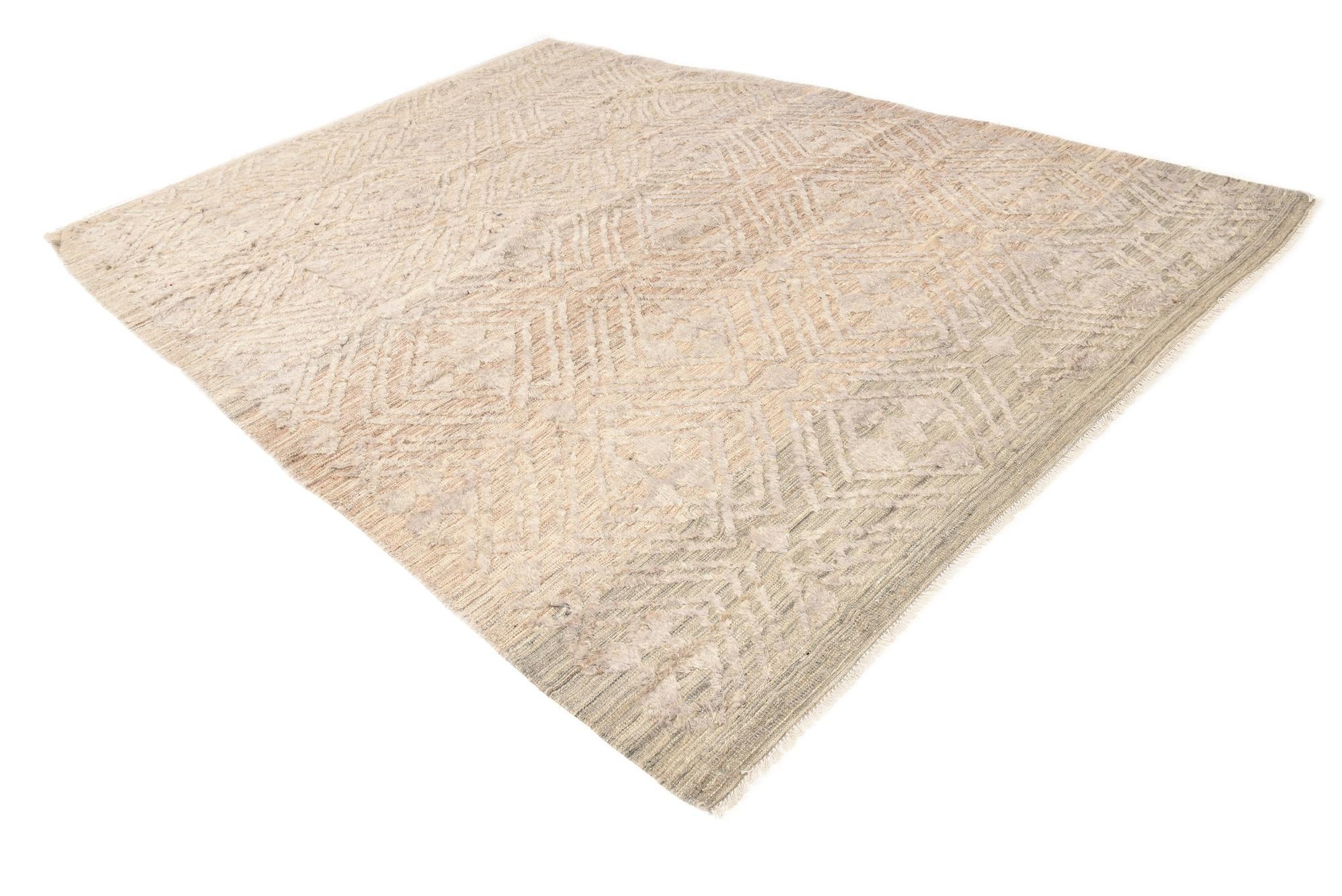 8' 9 x 12' 5 Hand Knotted Darya Wool Rug