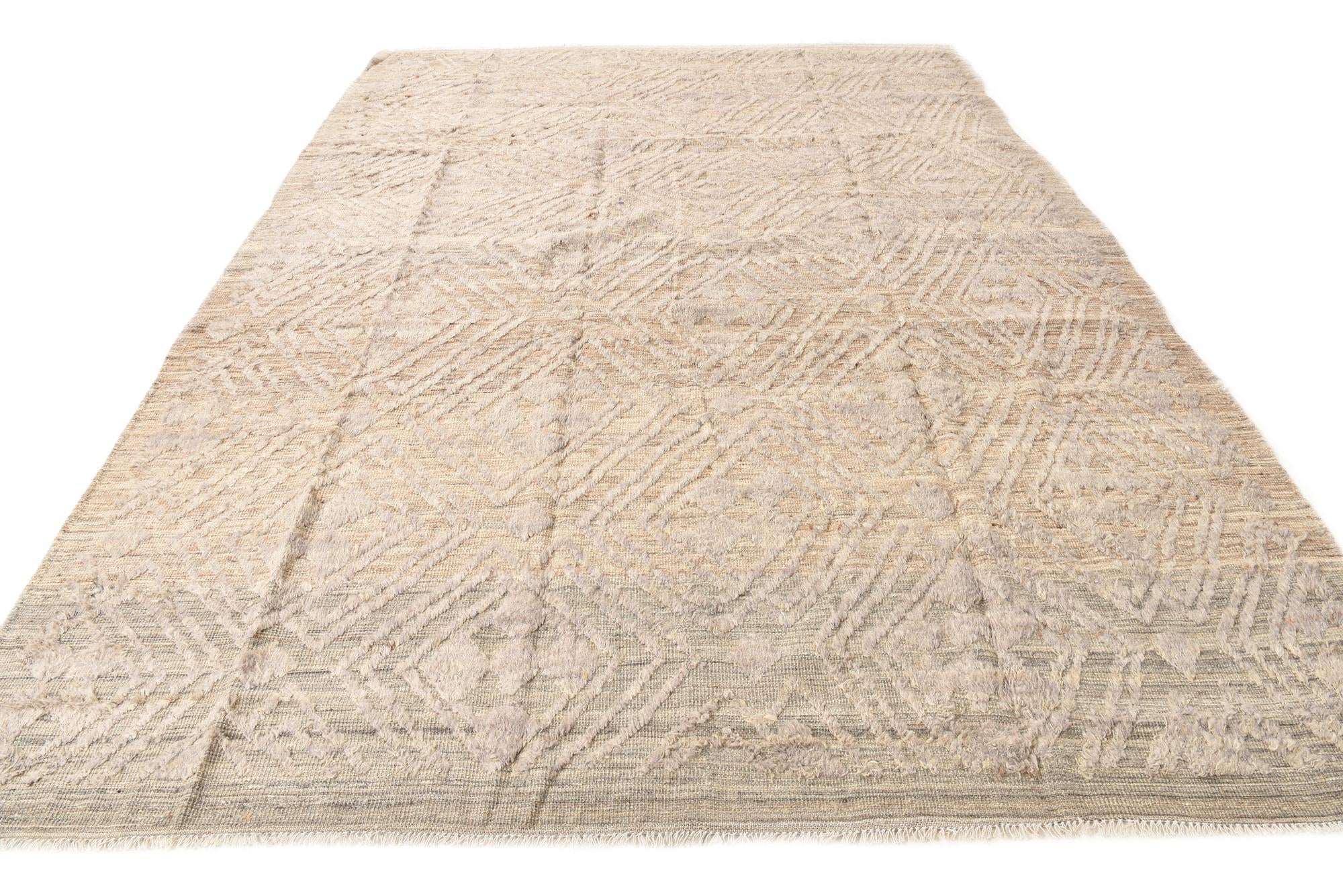 8' 9 x 12' 5 Hand Knotted Darya Wool Rug