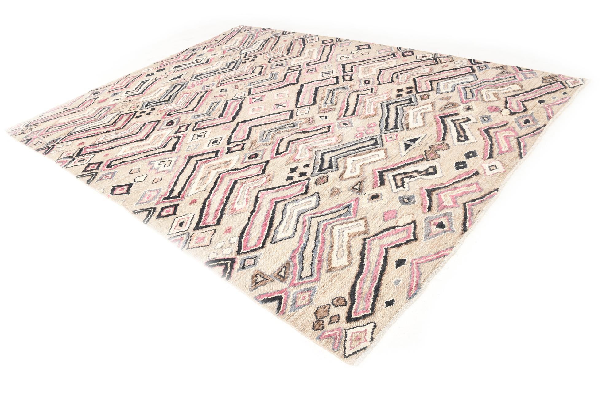 9' x 12' 1 Hand Knotted Darya Wool Rug