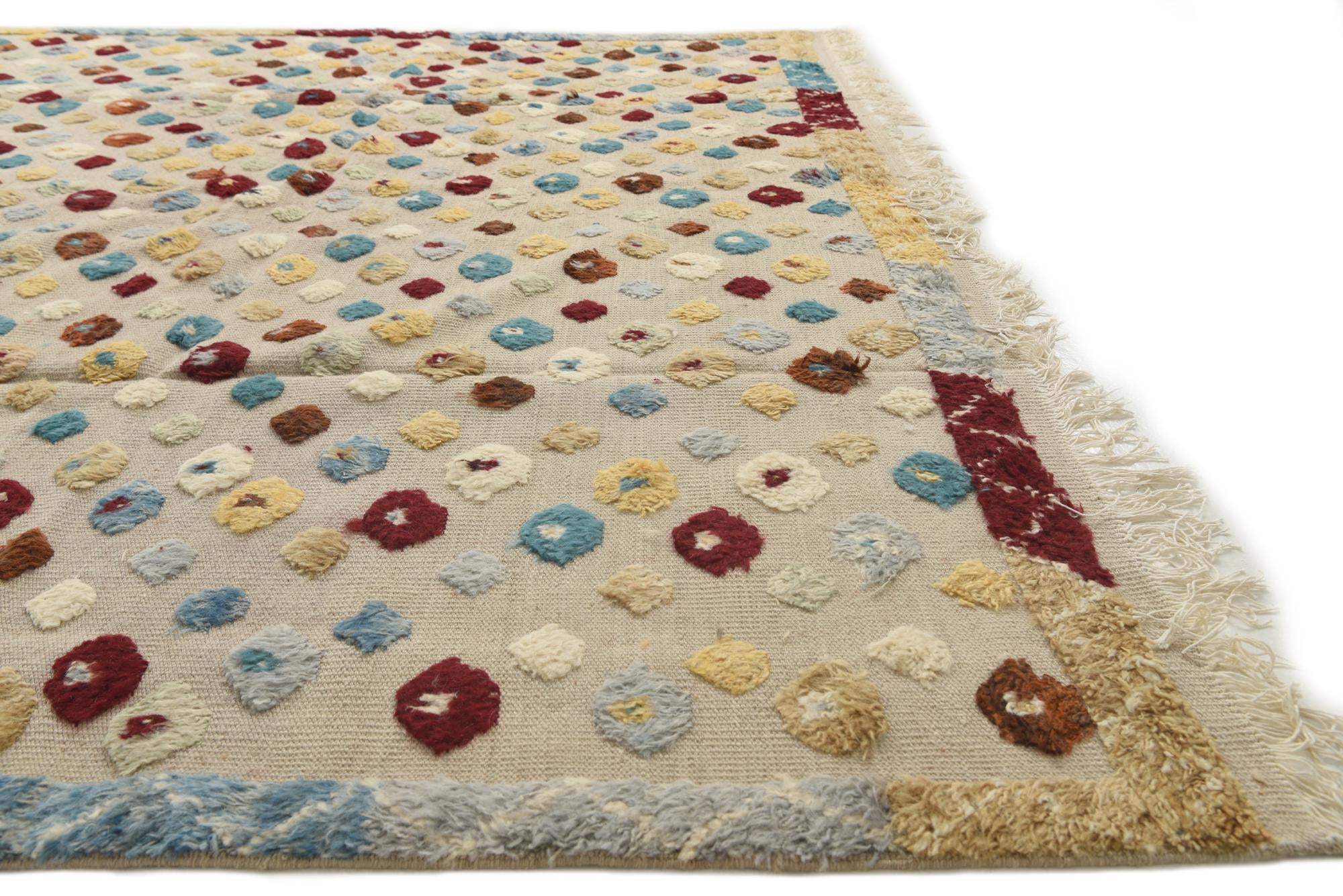 8' x 10' 9 Hand Knotted Darya Wool Rug