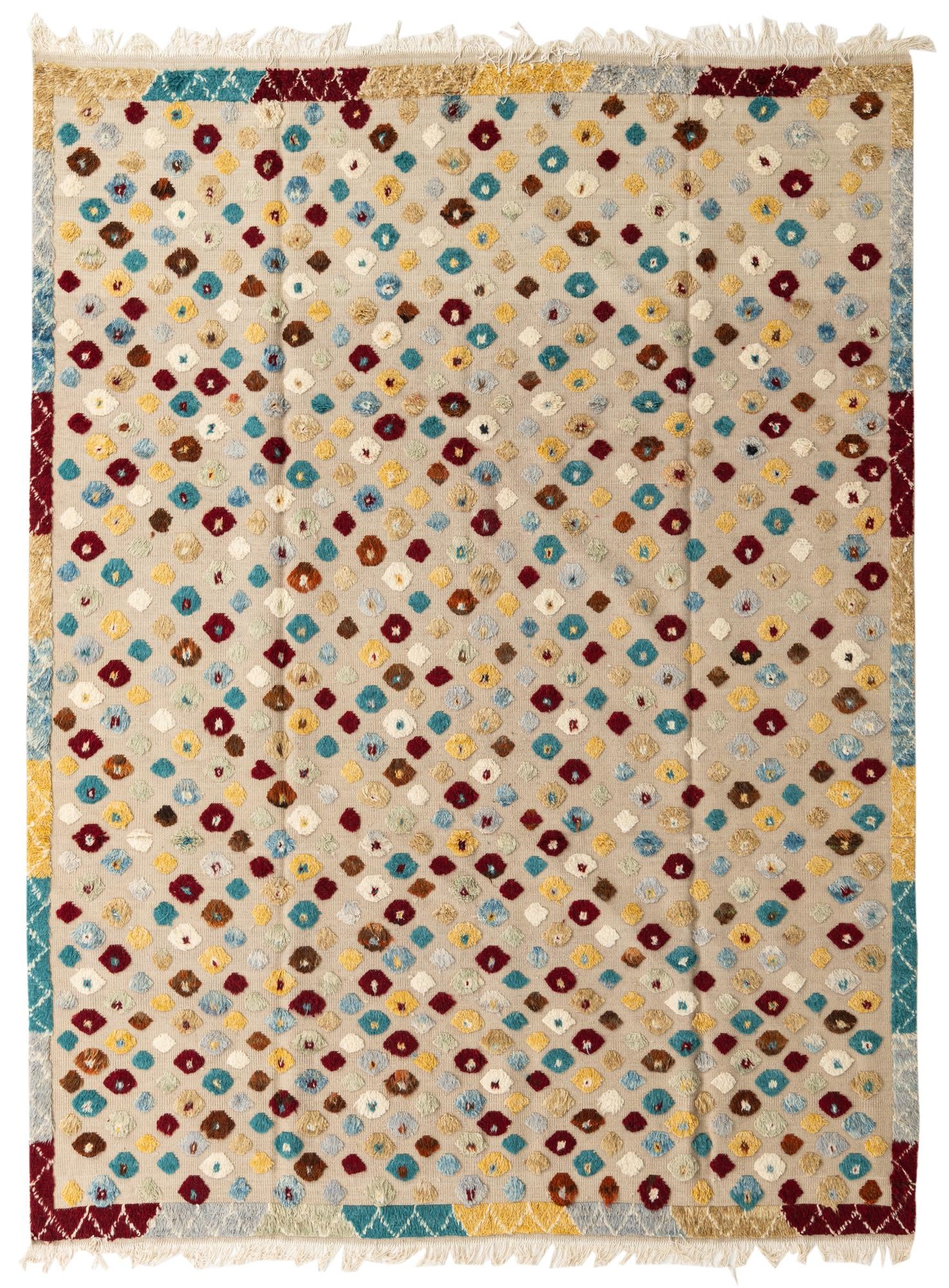 8' x 10' 9 Hand Knotted Darya Wool Rug