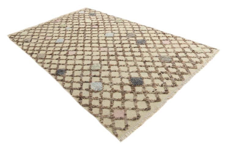 Detail image of 6' 6 x 10' 4 Hand Knotted Darya Wool Rug