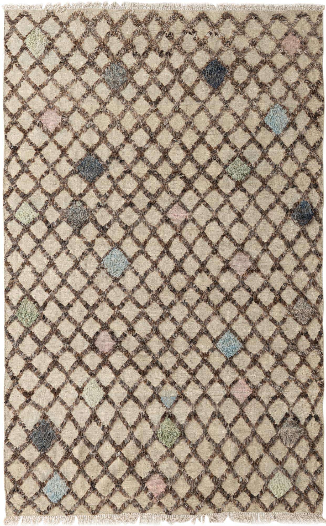 6' 6 x 10' 4 Hand Knotted Darya Wool Rug