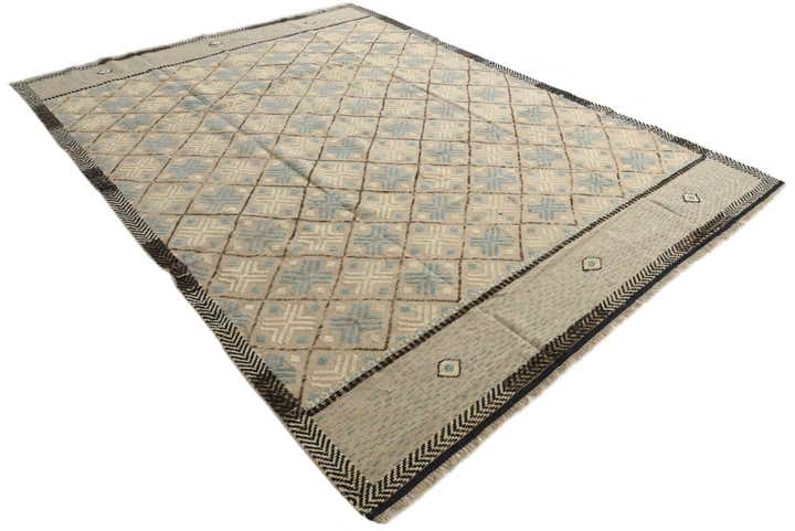 8' 8 x 12' 1 Hand Knotted Darya Wool Rug
