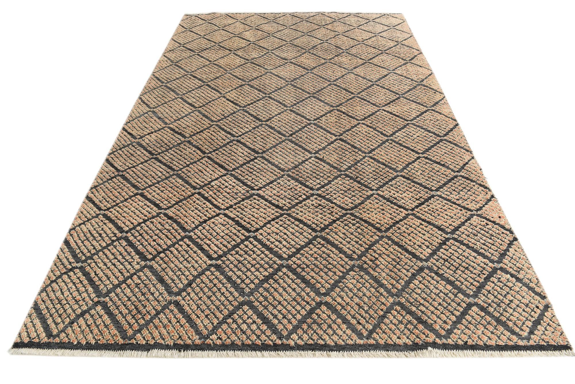 6' 7 x 10' 4 Hand Knotted Darya Wool Rug