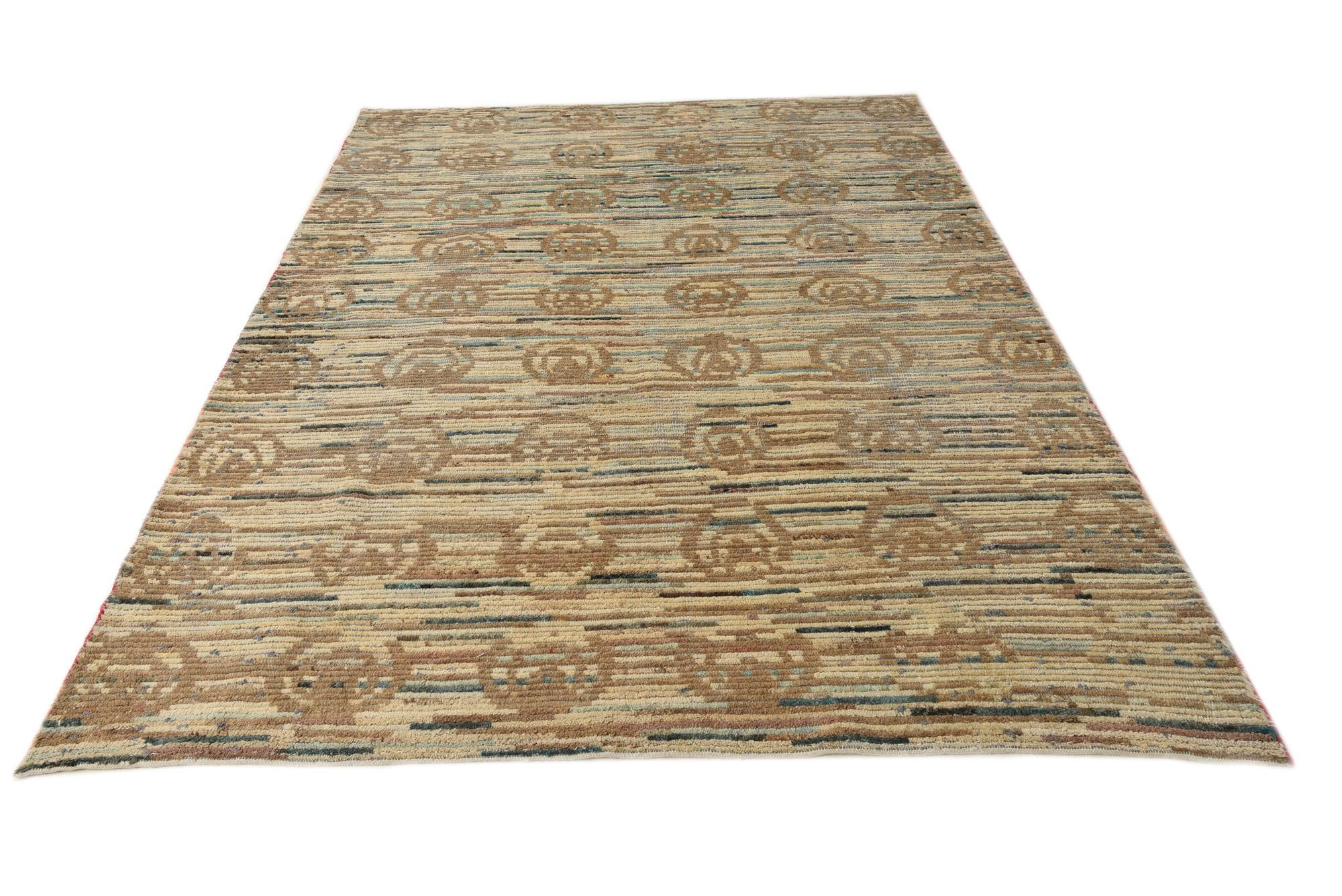 7' 1 x 9' 9 Hand Knotted Darya Wool Rug