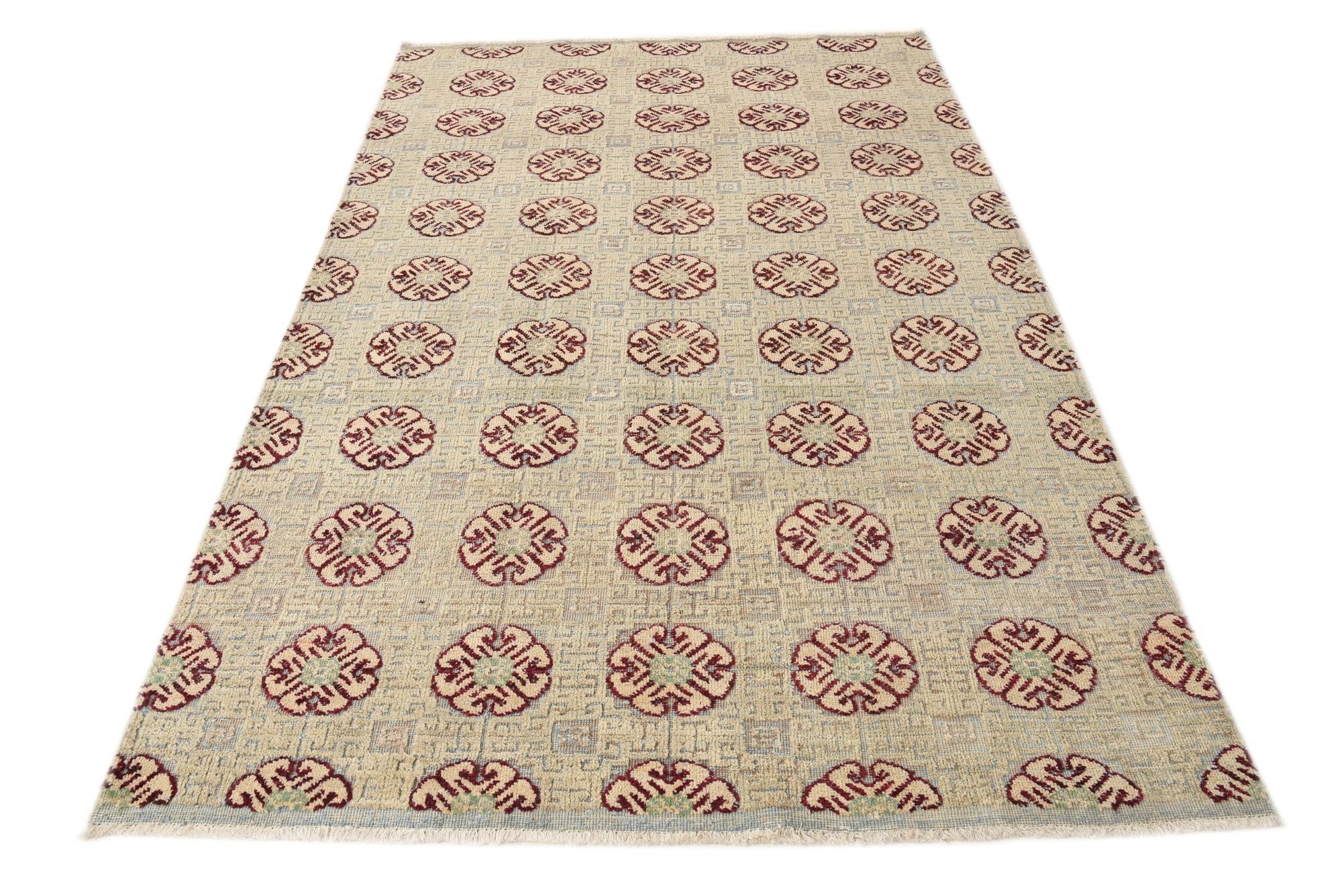 5' 5 x 8' 2 Hand Knotted Darya Wool Rug