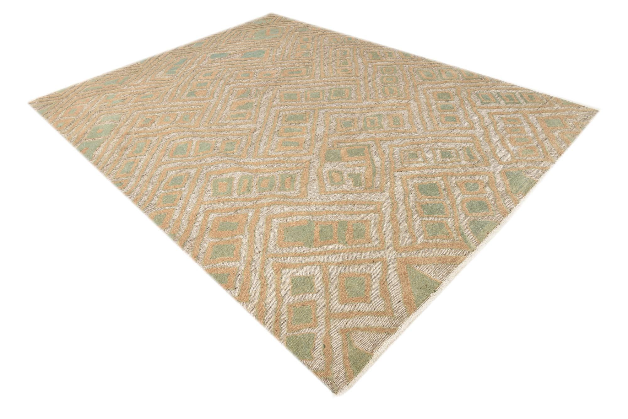 7' 11 x 10' 6 Hand Knotted Darya Wool Rug