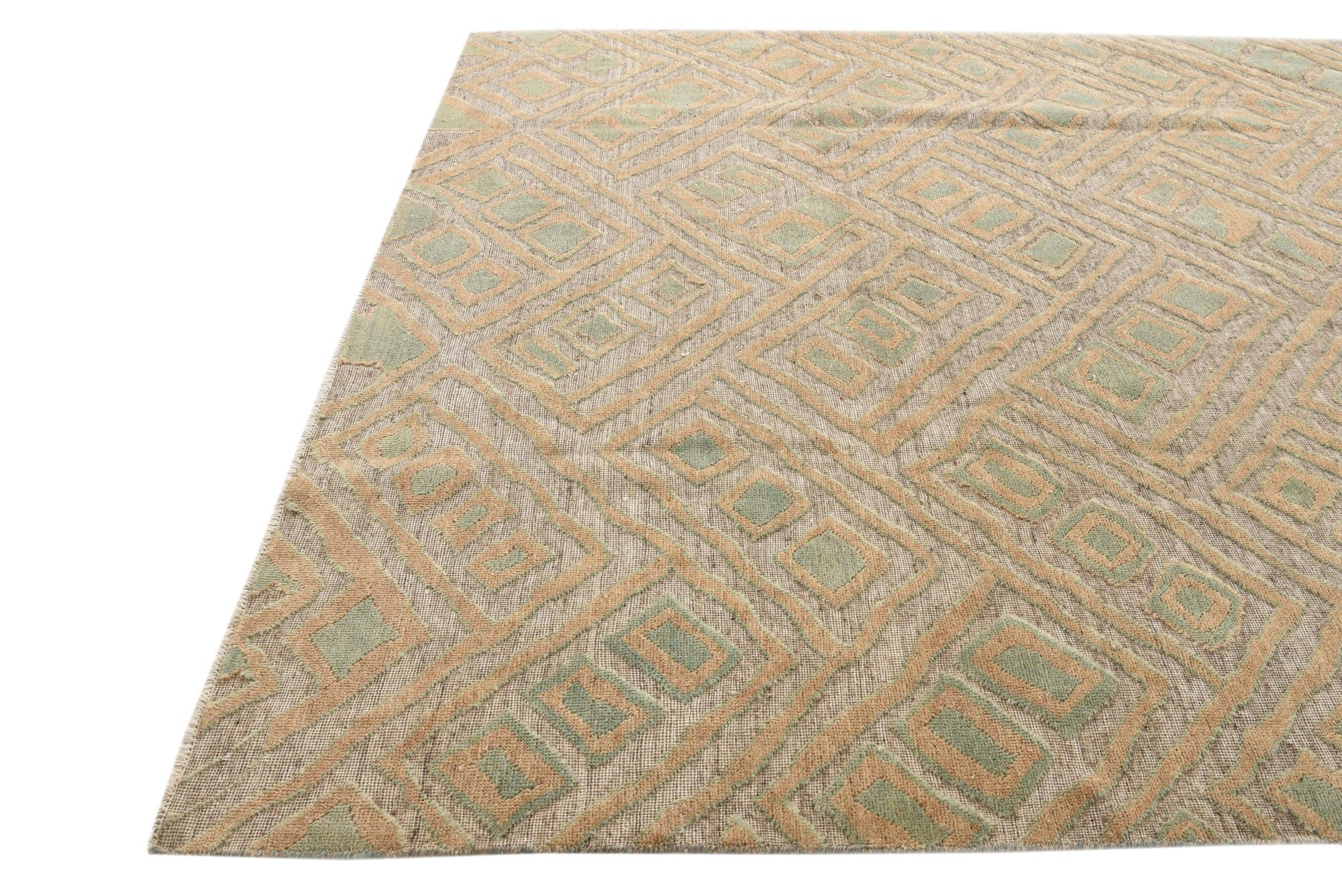 7' 11 x 10' 6 Hand Knotted Darya Wool Rug