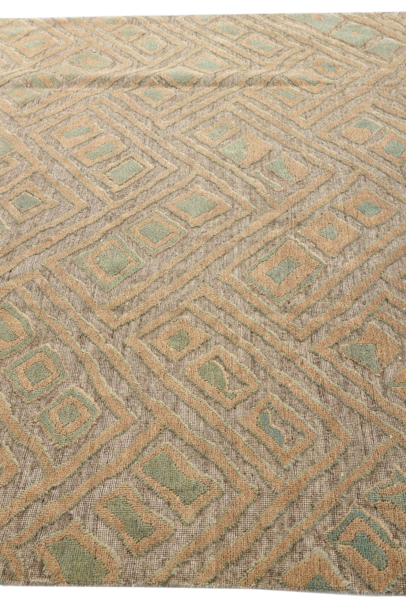 7' 11 x 10' 6 Hand Knotted Darya Wool Rug