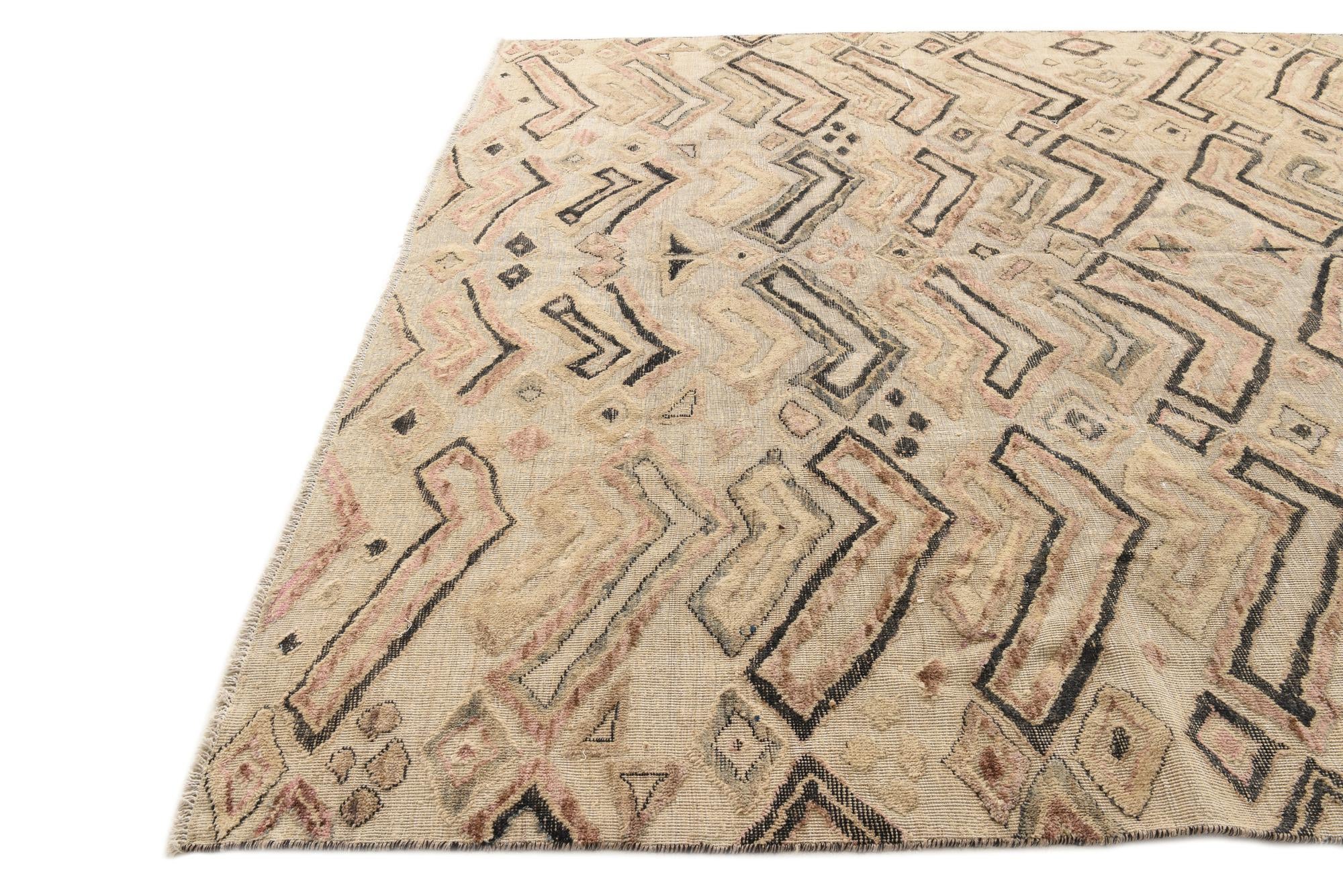 8' 11 x 11' 9 Hand Knotted Darya Wool Rug
