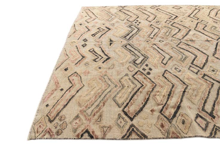 Detail image of 8' 11 x 11' 9 Hand Knotted Darya Wool Rug