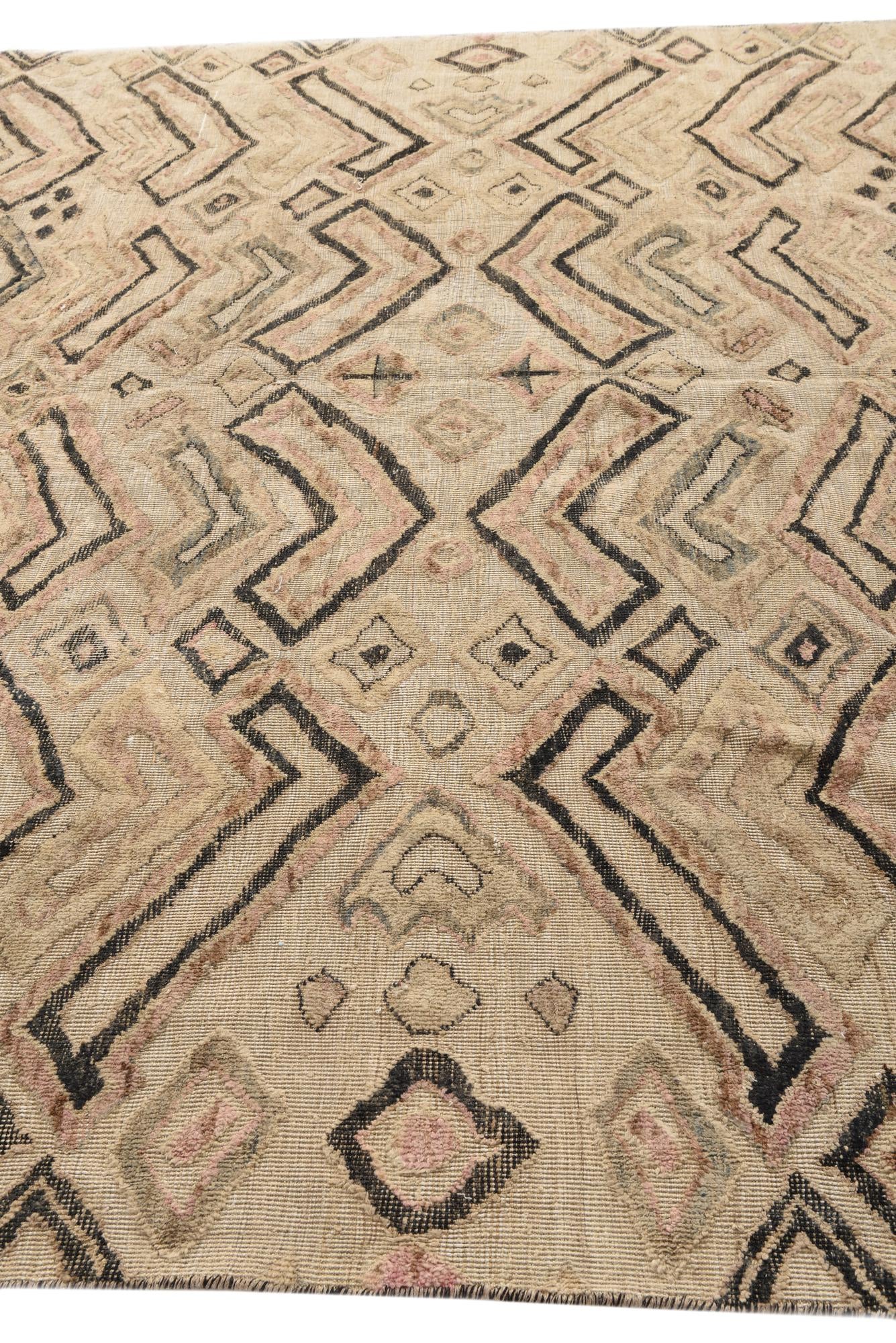 8' 11 x 11' 9 Hand Knotted Darya Wool Rug