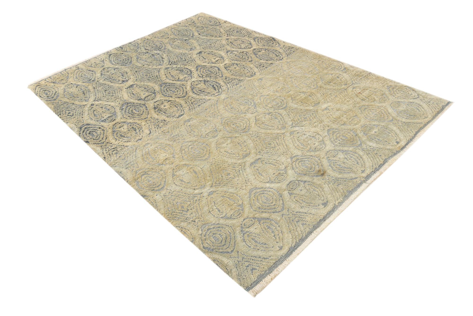 5' 9 x 7' 9 Hand Knotted Darya Wool Rug