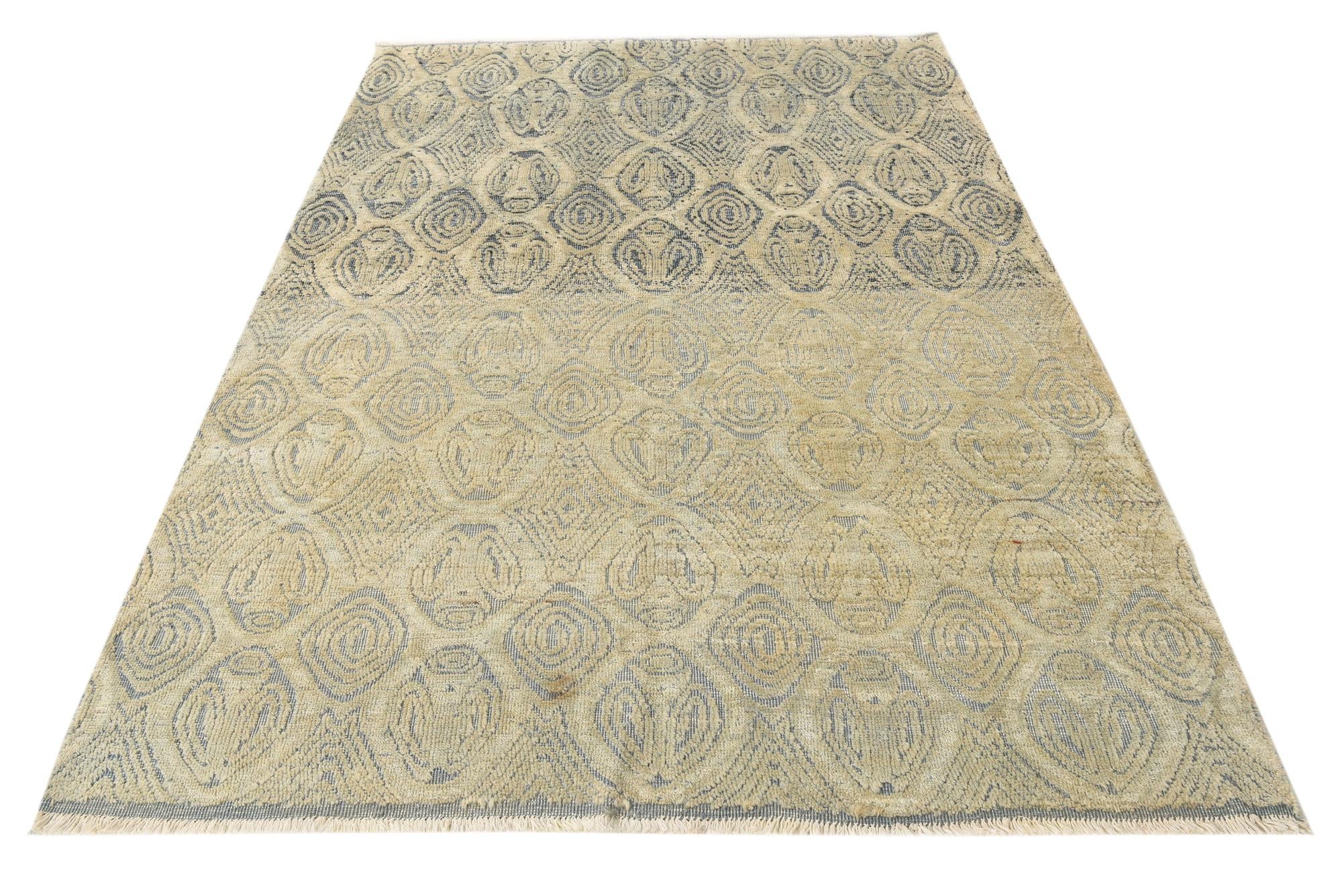 5' 9 x 7' 9 Hand Knotted Darya Wool Rug