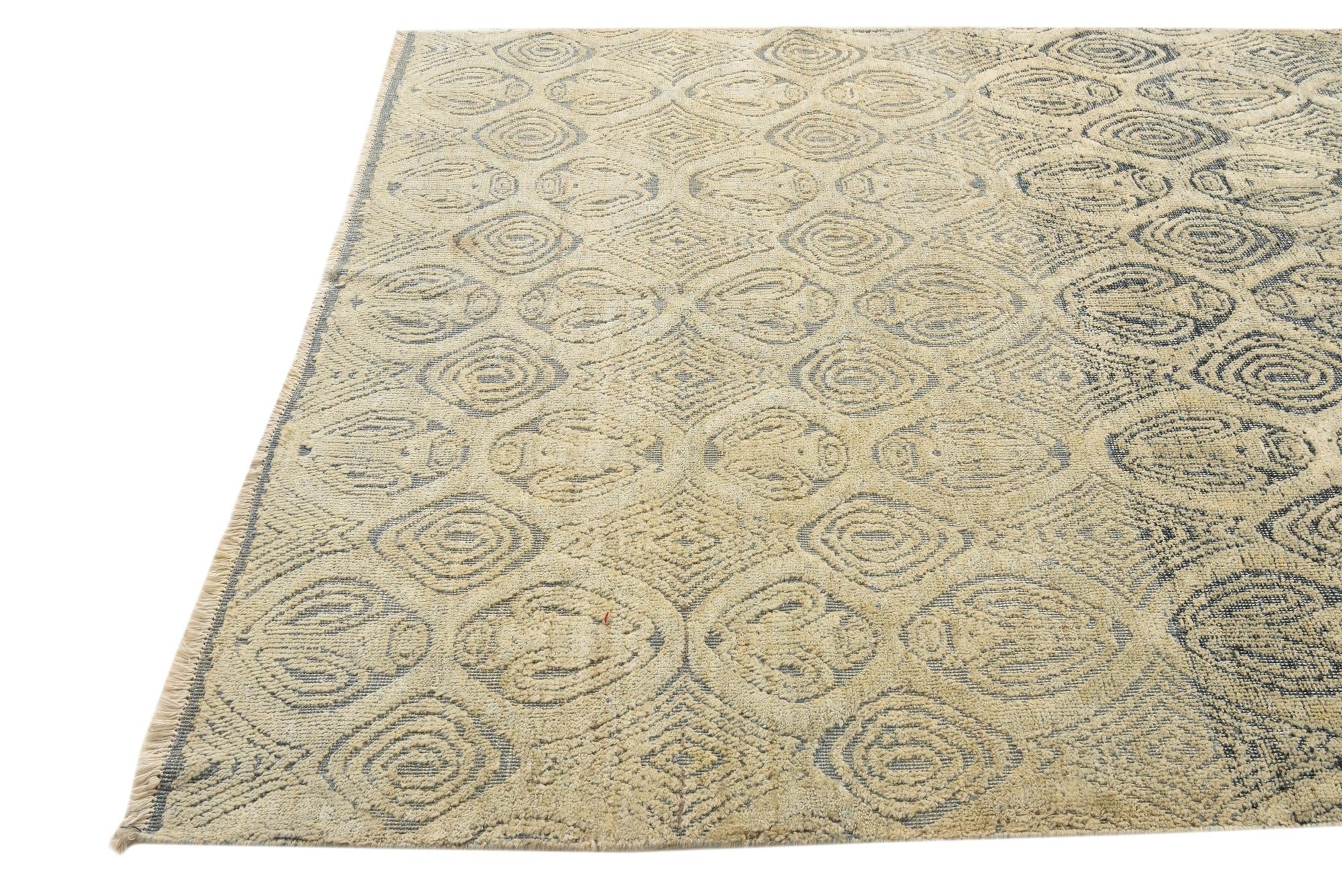 5' 9 x 7' 9 Hand Knotted Darya Wool Rug