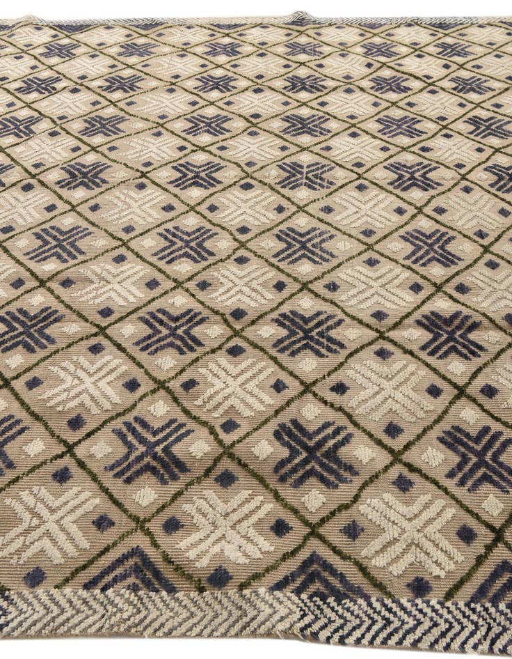 Detail image of 9' 9 x 14' 6  Hand Knotted Darya Wool Rug