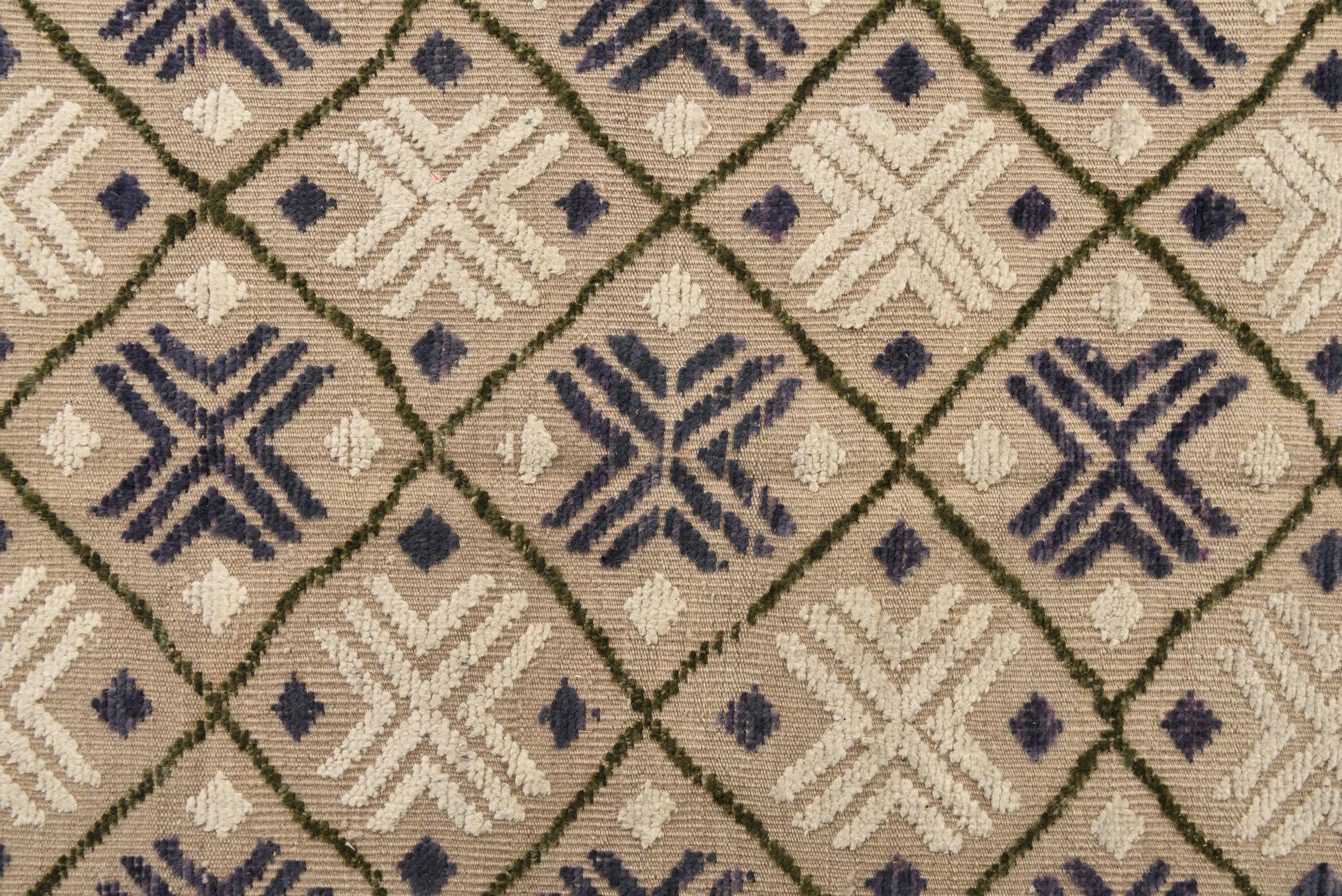 9' 9 x 14' 6 Hand Knotted Darya Wool Rug