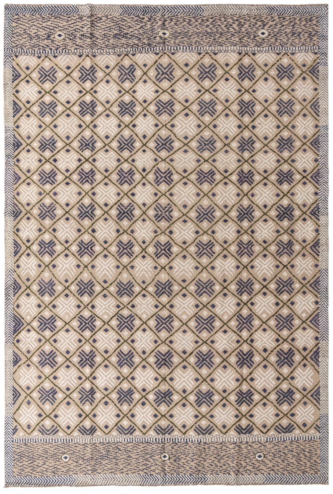 9' 9 x 14' 6 Hand Knotted Darya Wool Rug