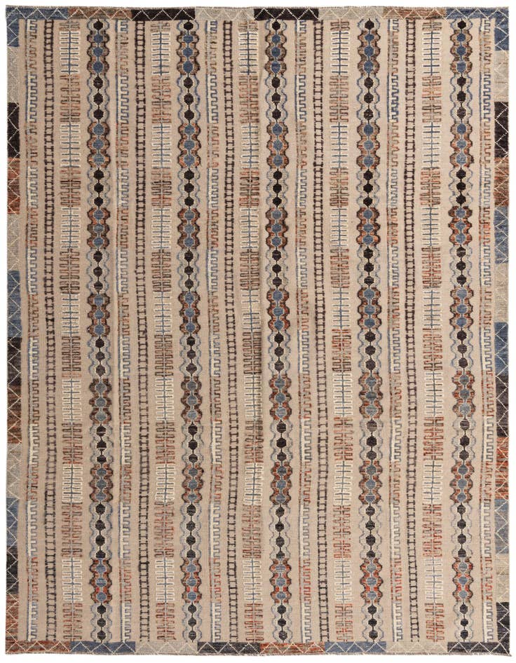 Detail image of 9' 5 x 12' 1 Hand Knotted Darya Wool Rug