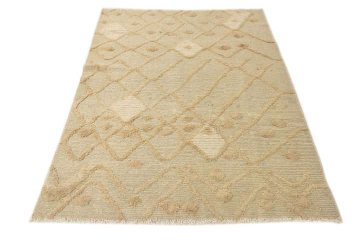4' 6 x 6' 2 Hand Knotted Darya Wool Rug