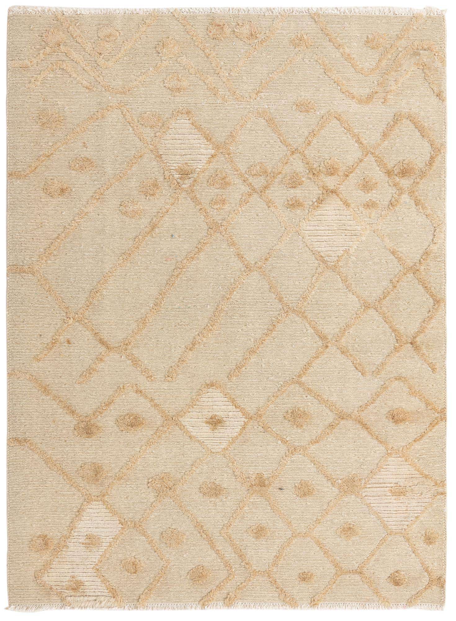 4' 6 x 6' 2 Hand Knotted Darya Wool Rug