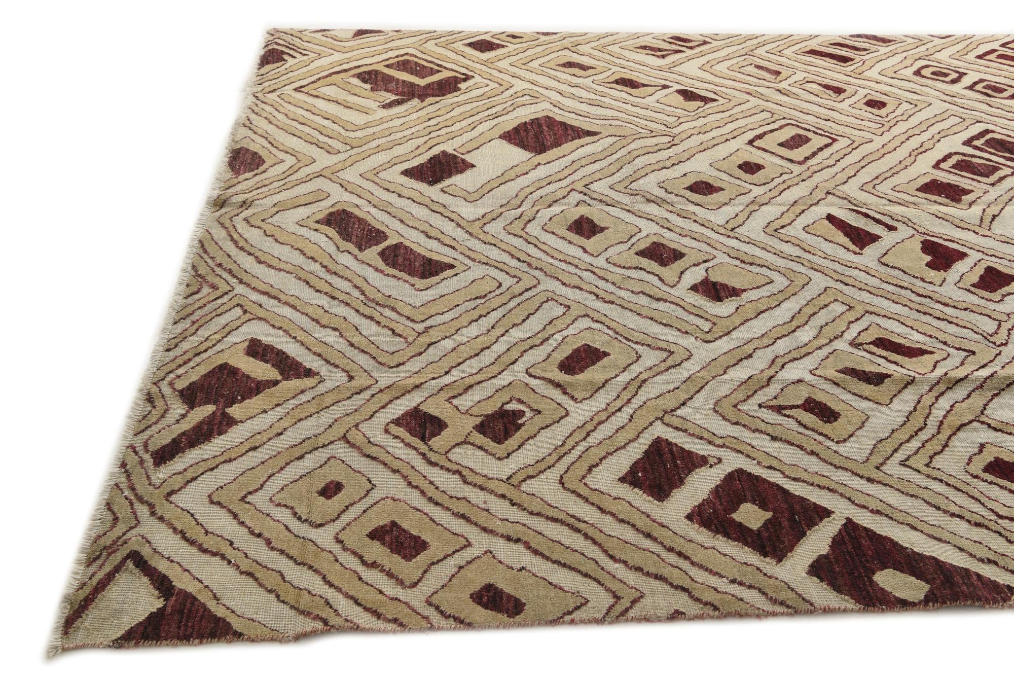 9' 9 x 14' 9 Hand Knotted Darya Wool Rug