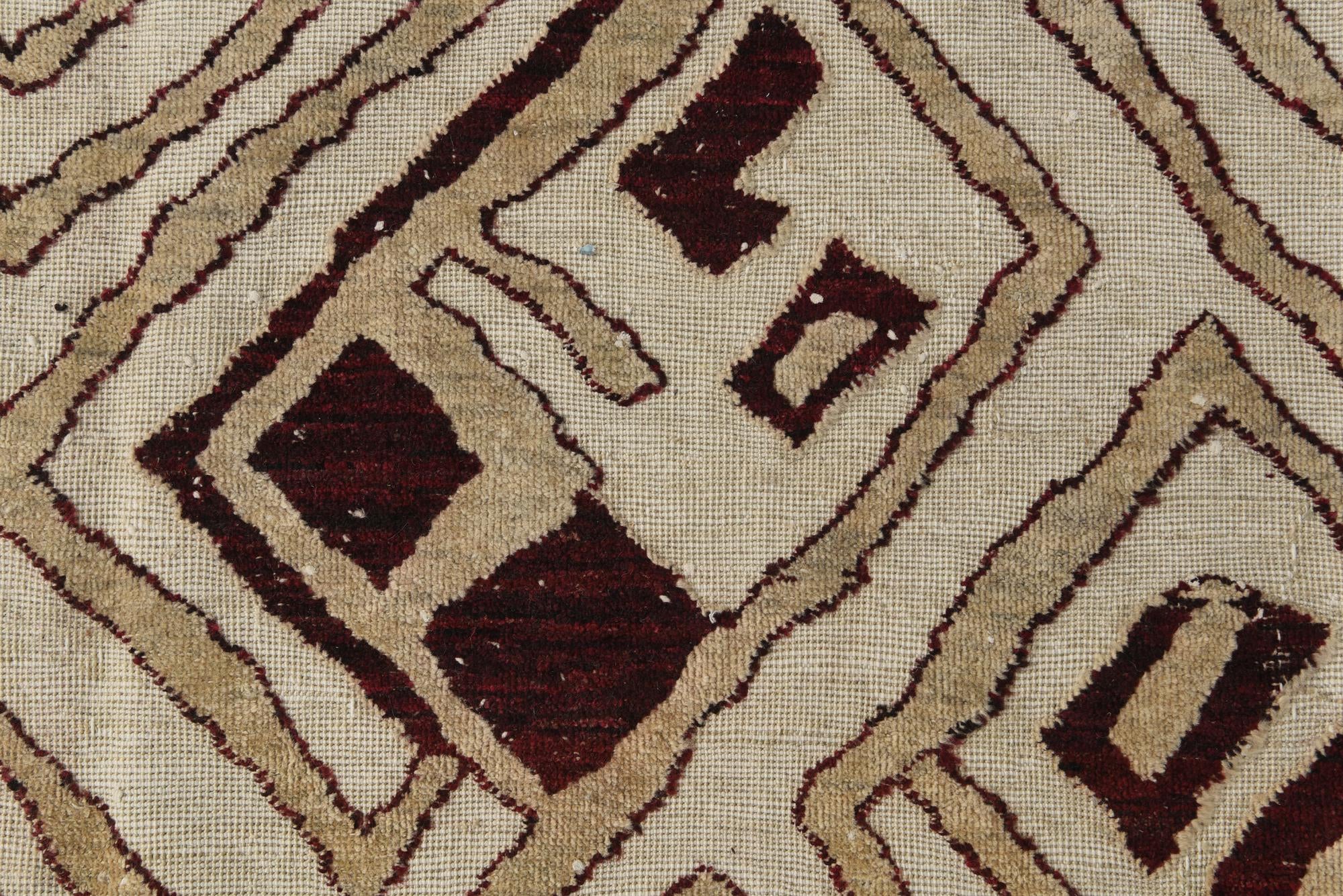 9' 9 x 14' 9 Hand Knotted Darya Wool Rug