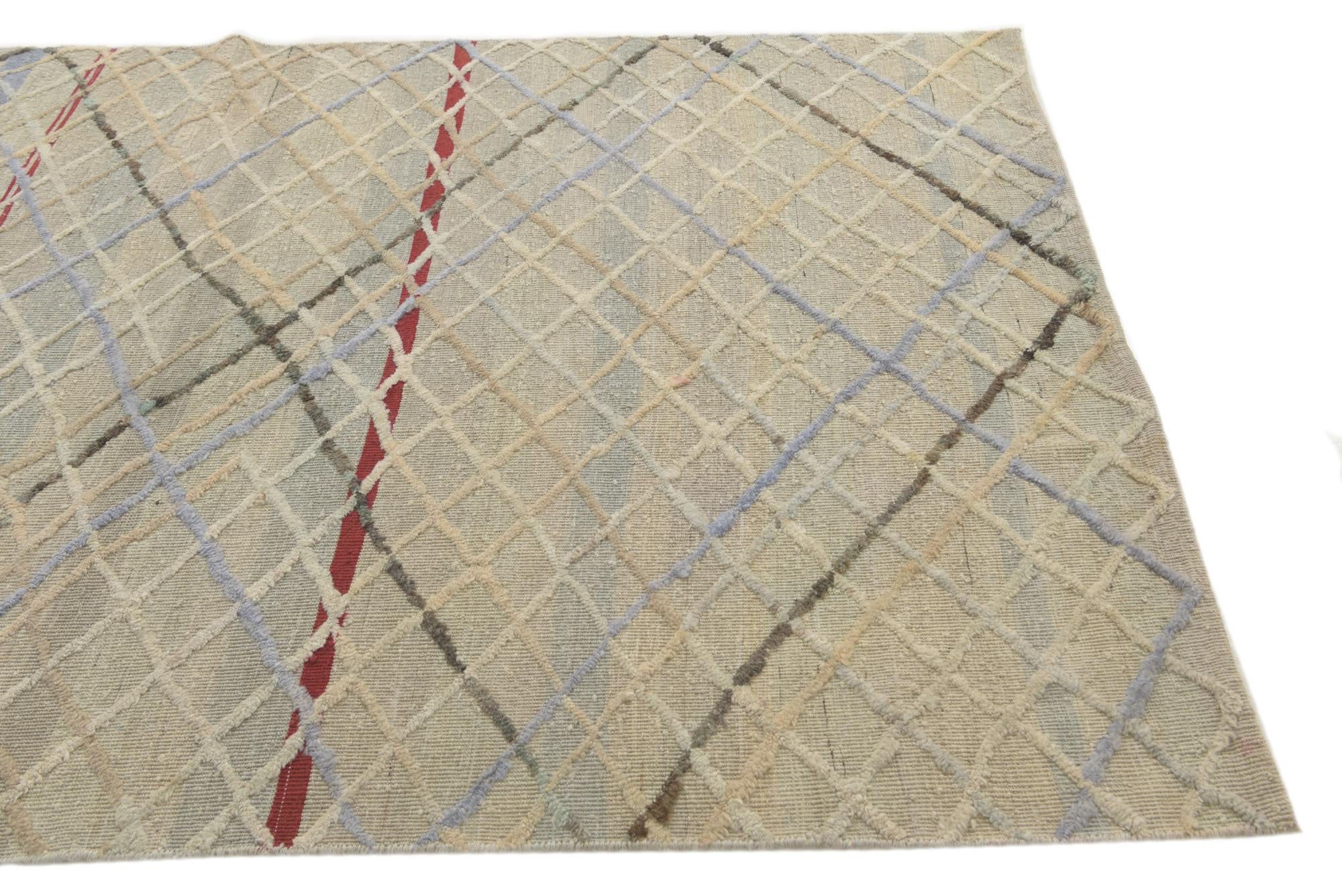 5' 5 x 8' 6 Hand Knotted Darya Wool Rug